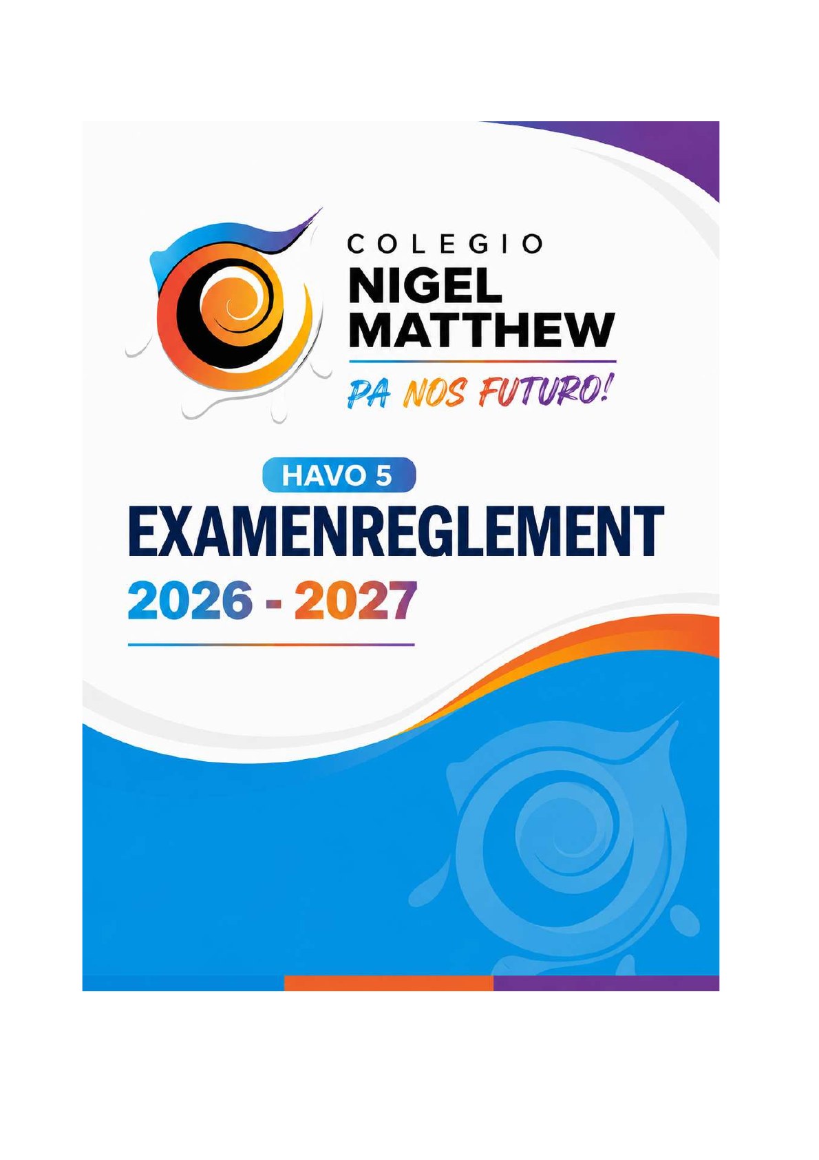 Examenreglement HAVO 5 2026-2027