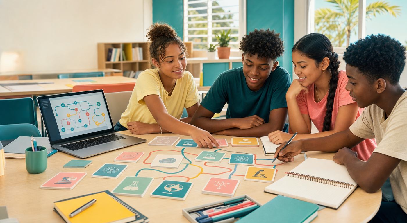 Leerlingen onderzoeken vakken, studies en beroepen